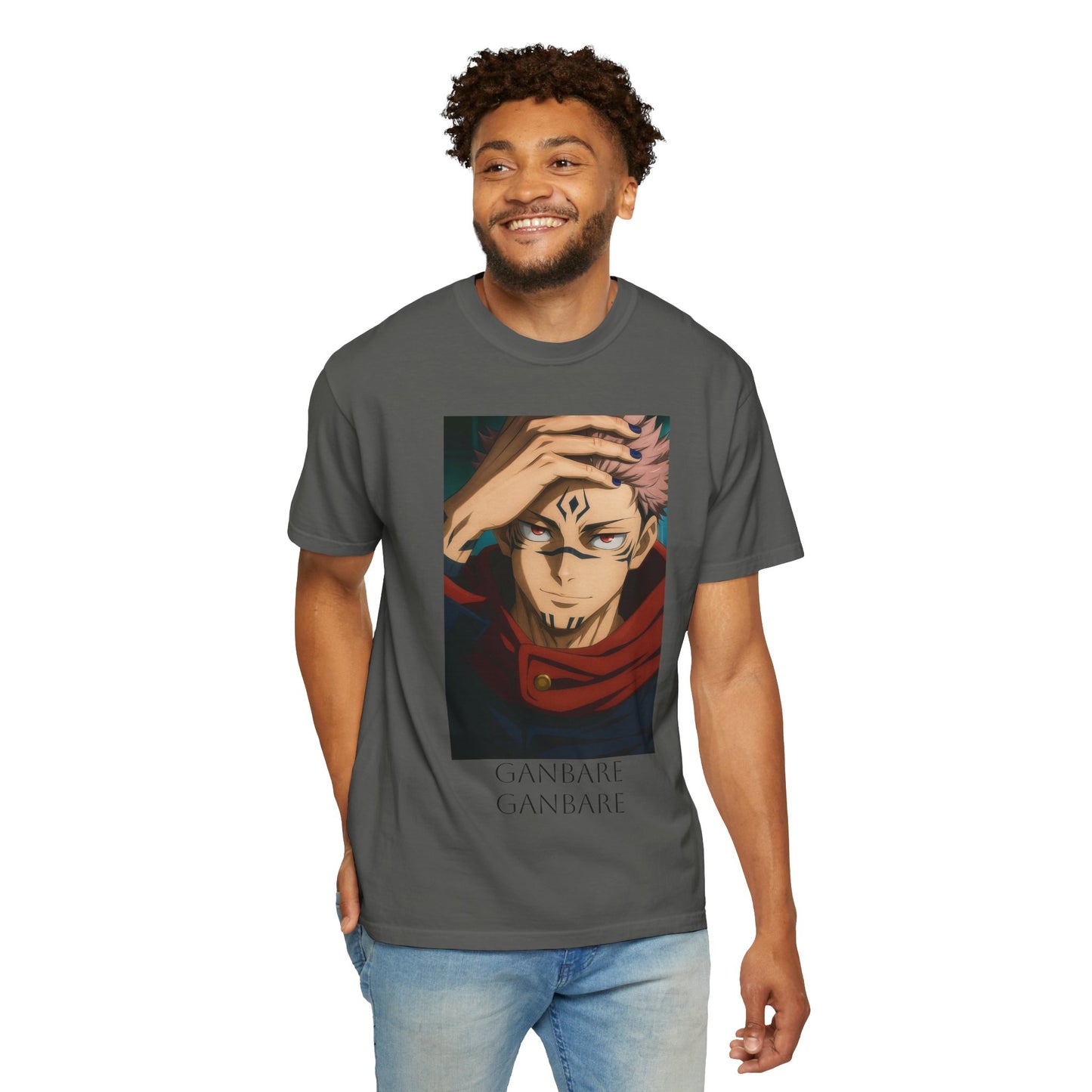 Ganbare Graphic Tee | Unisex Anime T-Shirt, Casual Wear, Gift for Anime Fans, Streetwear Fashion, Affordable Anime Apparel