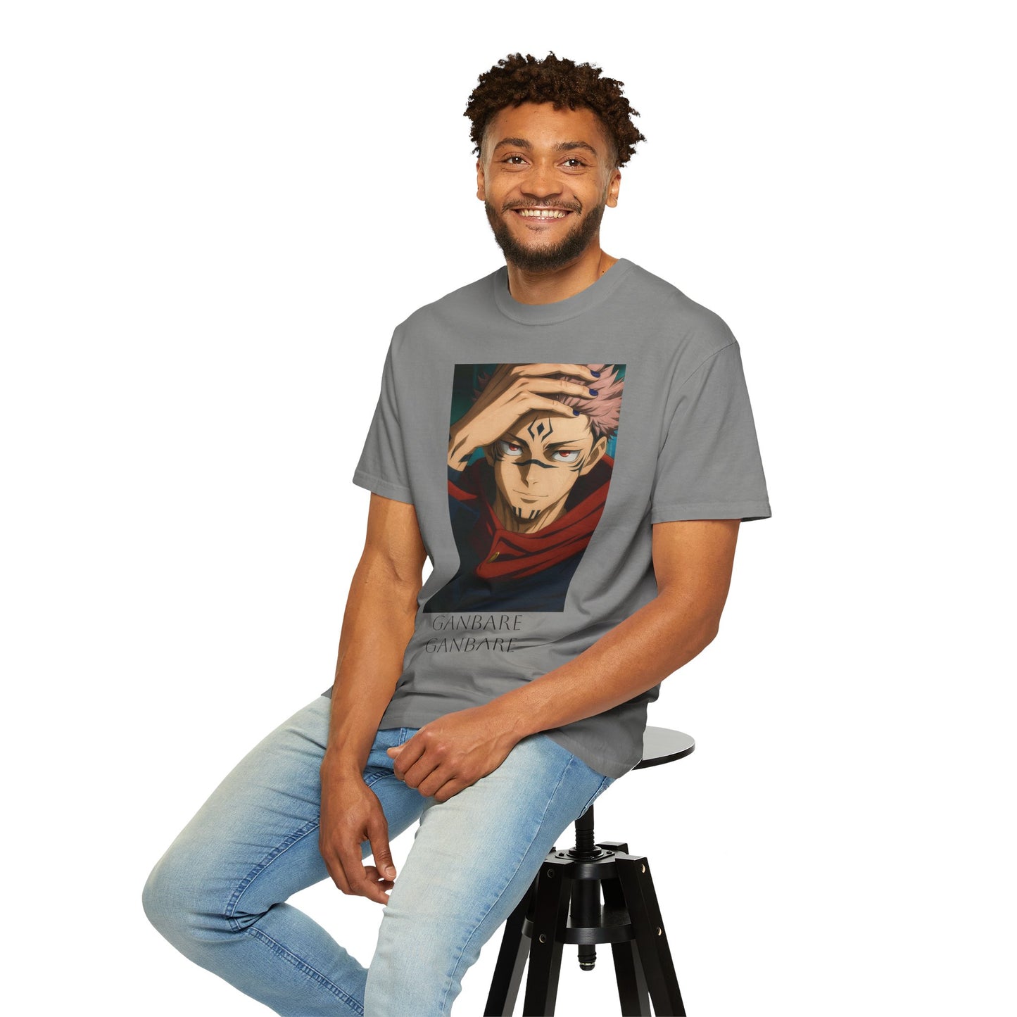 Ganbare Graphic Tee | Unisex Anime T-Shirt, Casual Wear, Gift for Anime Fans, Streetwear Fashion, Affordable Anime Apparel