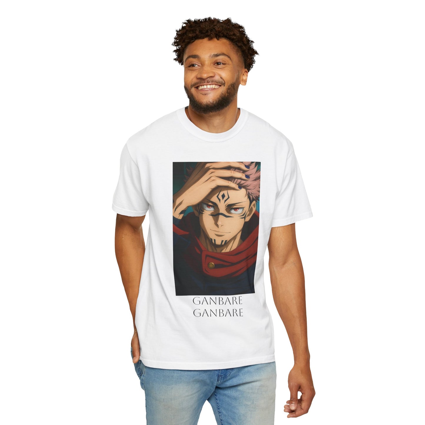 Ganbare Graphic Tee | Unisex Anime T-Shirt, Casual Wear, Gift for Anime Fans, Streetwear Fashion, Affordable Anime Apparel