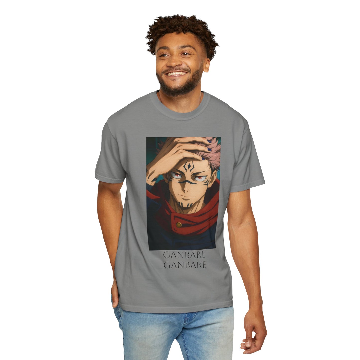 Ganbare Graphic Tee | Unisex Anime T-Shirt, Casual Wear, Gift for Anime Fans, Streetwear Fashion, Affordable Anime Apparel