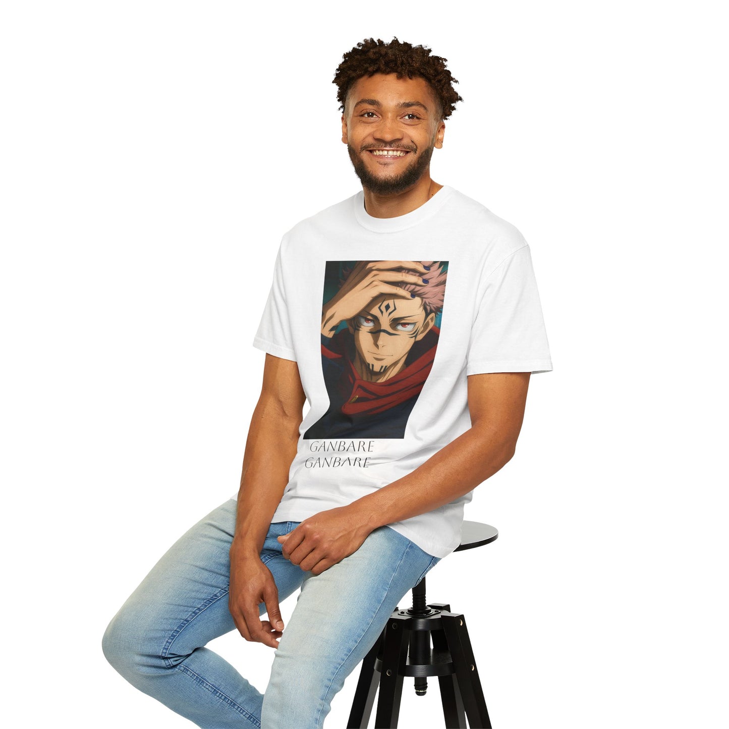 Ganbare Graphic Tee | Unisex Anime T-Shirt, Casual Wear, Gift for Anime Fans, Streetwear Fashion, Affordable Anime Apparel
