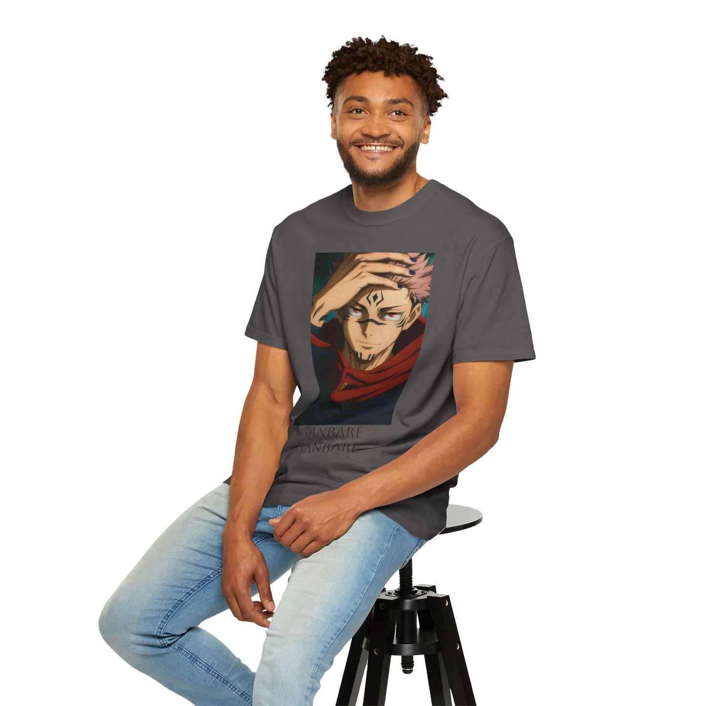 Ganbare Graphic Tee | Unisex Anime T-Shirt, Casual Wear, Gift for Anime Fans, Streetwear Fashion, Affordable Anime Apparel