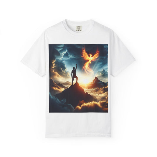 Phoenix Rising Unisex T-shirt, Inspirational Shirt, Motivational Top, Gift for Nature Lovers, Spiritual Apparel, Unique T-shirt